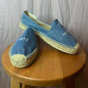Sorry Not Sorry Soludos Slip on Shoes, Size 6